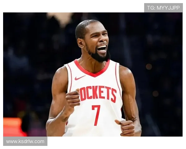 合砍62分！火箭官方赢球海报：杜兰特与申京携手登上封面